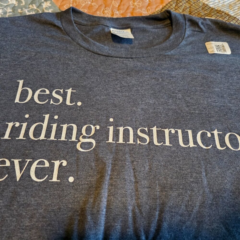 Best Riding Instructor Ever T-Shirt Horse Trainer T-Shirt - Picture 2 of 4
